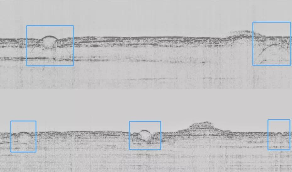 Data Examples of 60cm-80cm dia. pipeline detection by GeoScope 100